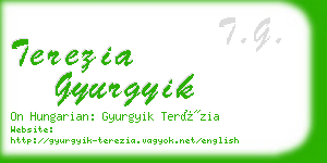 terezia gyurgyik business card